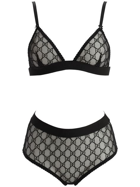 gucci bra and underwear set|gucci lingerie set.